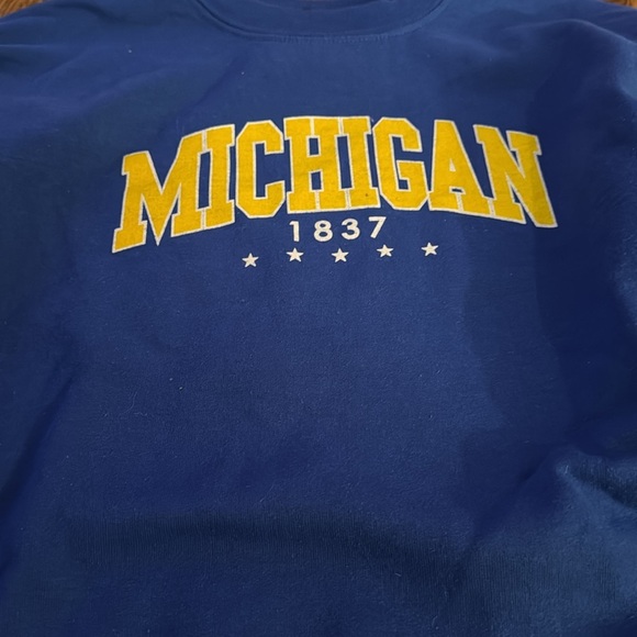 Prince Peter Girl’s Michigan 1837 Blue Sweatshirt Size Medium - Picture 2 of 5